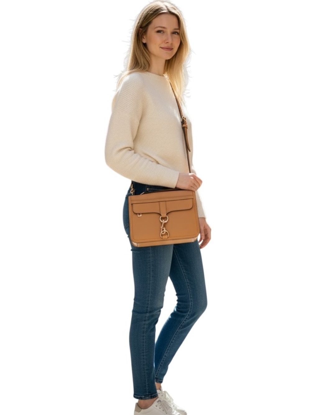 Rebecca Minkoff Sand/Tan Leather Convertible Crossbody